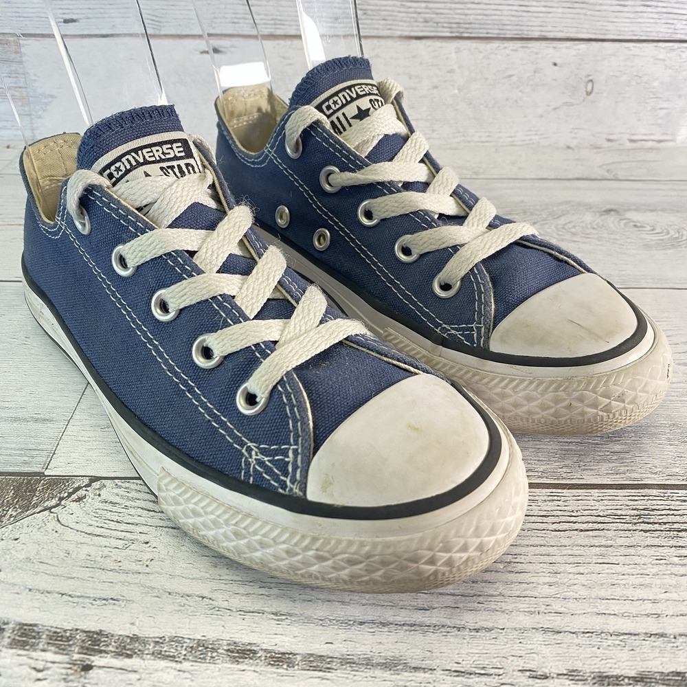 Converse Sneakers Youth 13.5 Blue Canvas Low Top Kids Shoes ChuckTaylor All Star